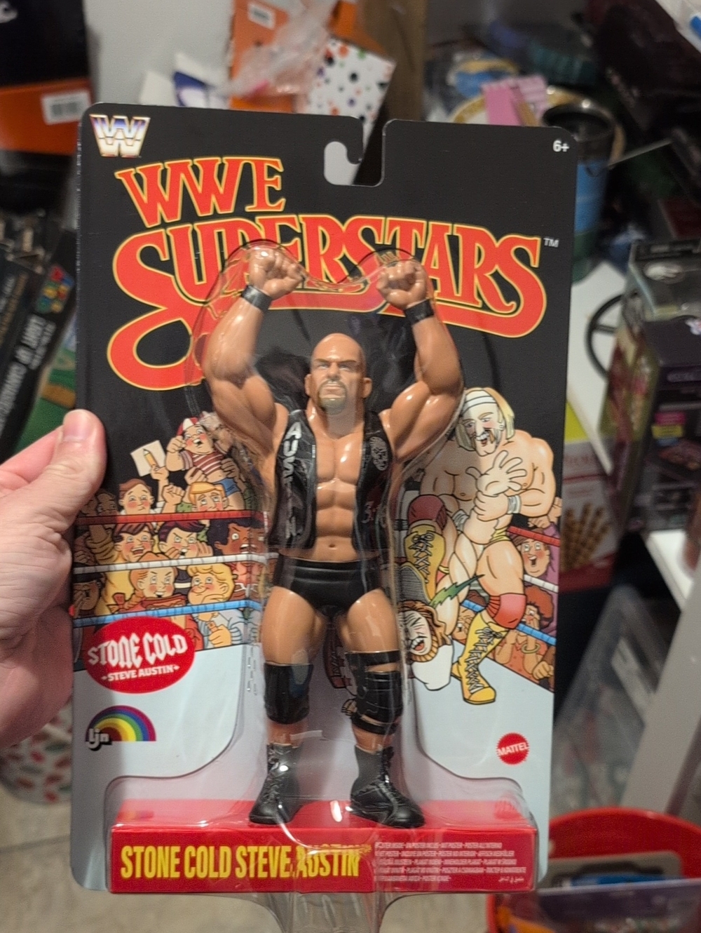 WWE Superstars Stone Cold Steve Austin Action Figure - Black Card Ljn